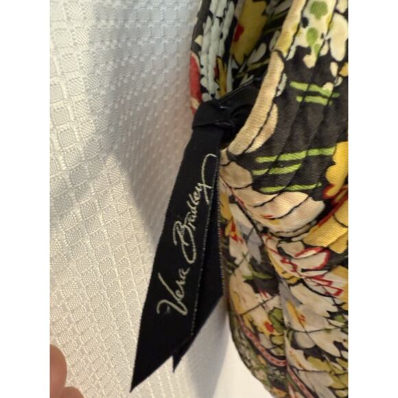 VERA BRADLEY ANGLE TOTE POPPY FIELDS Bag Rolled Handles Retired Pattern‎ - Picture 4 of 14